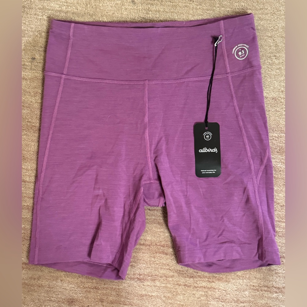 Allbirds bike, gym shorts